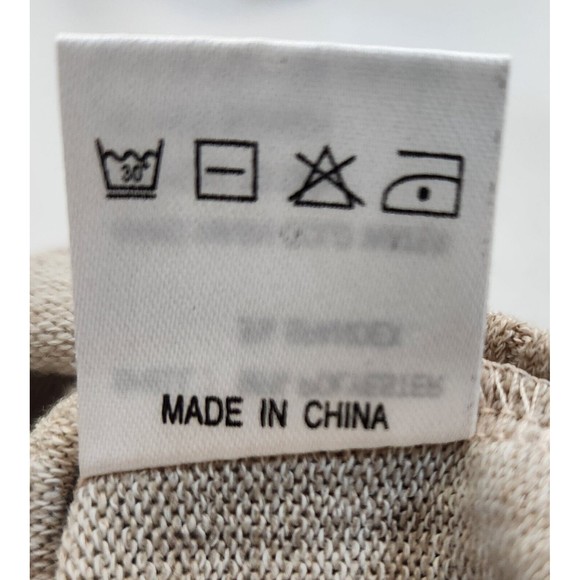 H2H Beige 4 Button Shawl Collar Knitted Cardigan Sweater Mens Size Medium - Picture 7 of 7